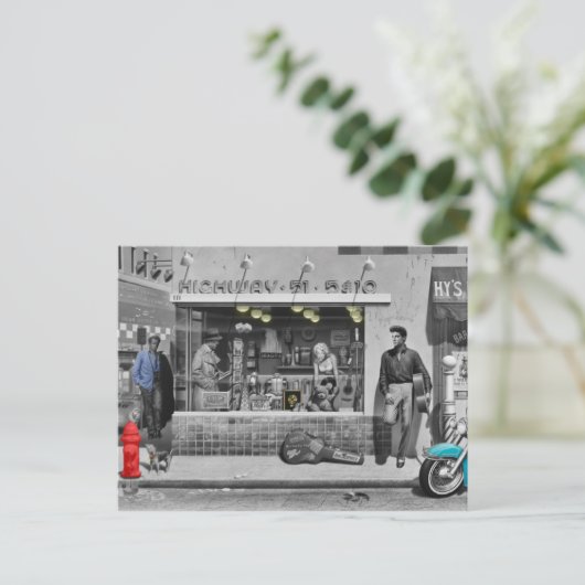 HWY 51 Zilver Briefkaart (Staand voorkant)