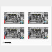 HWY 51 Zilver Rechthoekige Sticker (Vel)