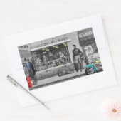 HWY 51 Zilver Rechthoekige Sticker (Envelop)