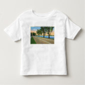 Hwy Route 5 Uitzicht Seneca Lake Kinder Shirts (Voorkant)