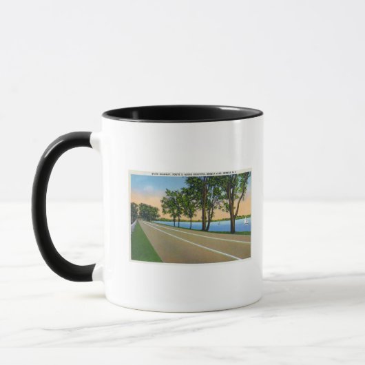 Hwy Route 5 Uitzicht Seneca Lake Mok (Links)