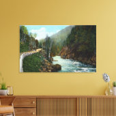 Hwy Uitzicht van de rivier de Abruikable bij Wilmi Canvas Afdruk (Insitu (Woonkamer))