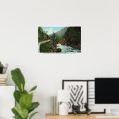 Hwy Uitzicht van de rivier de Abruikable bij Wilmi Poster (Thuiskantoor)