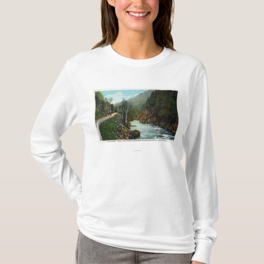 Hwy Uitzicht van de rivier de Abruikable bij Wilmi T-shirt (Voorkant)
