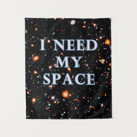 HXDF I heb mijn ruimte klein nodig Wandkleed (Voorkant)