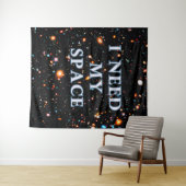 HXDF Ik heb mijn ruimte nodig Groot Wandkleed (In Situ (horizontaal))