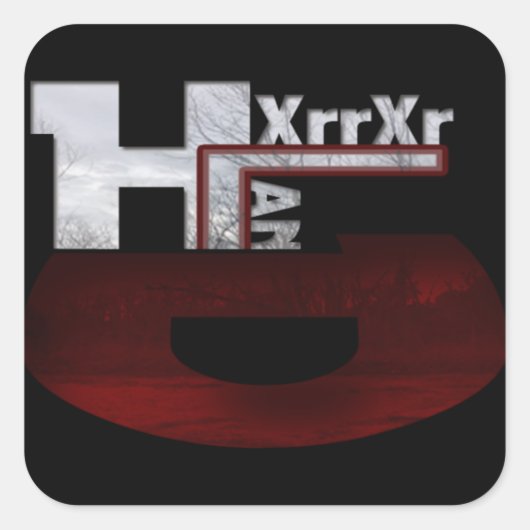 HXRXRLAND-Sticker Vierkante Sticker (Voorkant)