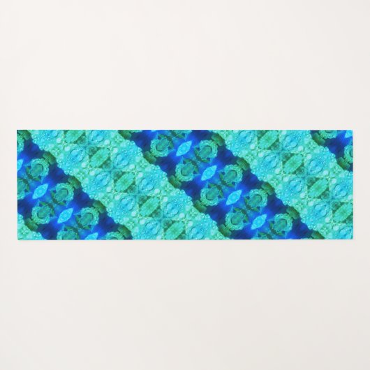 Hy Blue Ikat 9 x GL Yogamat (Achterkant (horizontaal))