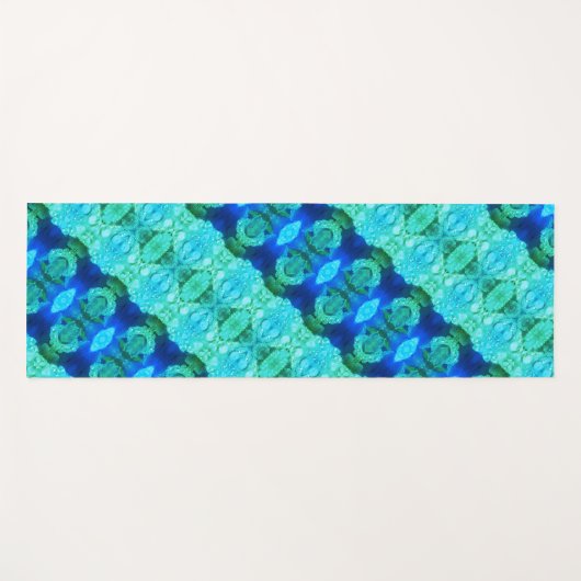 Hy Blue Ikat 9 x GL Yogamat (Voorkant (horizontaal))