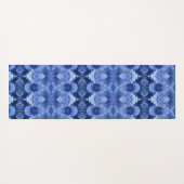 Hy Blue Ikat Pouf Yogamat (Achterkant (horizontaal))