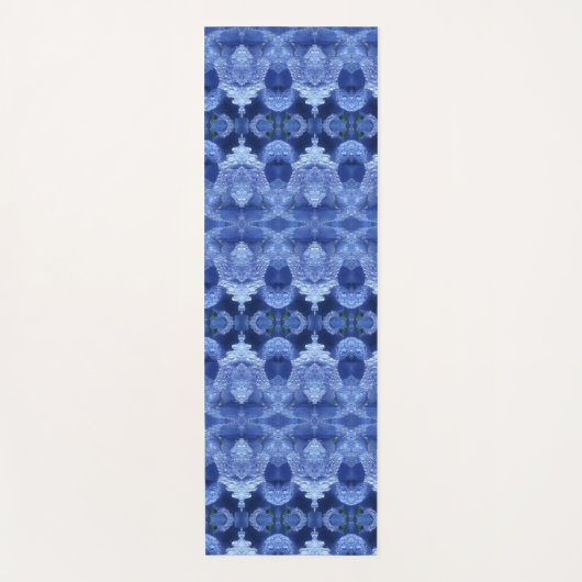 Hy Blue Ikat Pouf Yogamat (Voorkant)