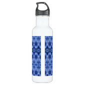 Hy Blue Ikat Waterfles (Achterkant)