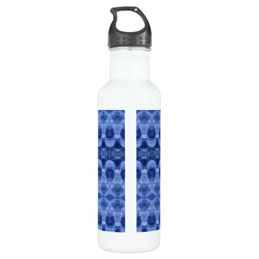 Hy Blue Ikat Waterfles (Achterkant)