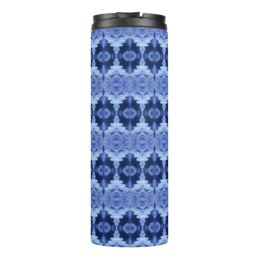 Hy Blue Ikat Zen Thermosbeker (Achterkant)