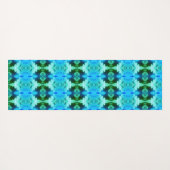 Hy Blue Ikat Zen Yogamat (Achterkant (horizontaal))