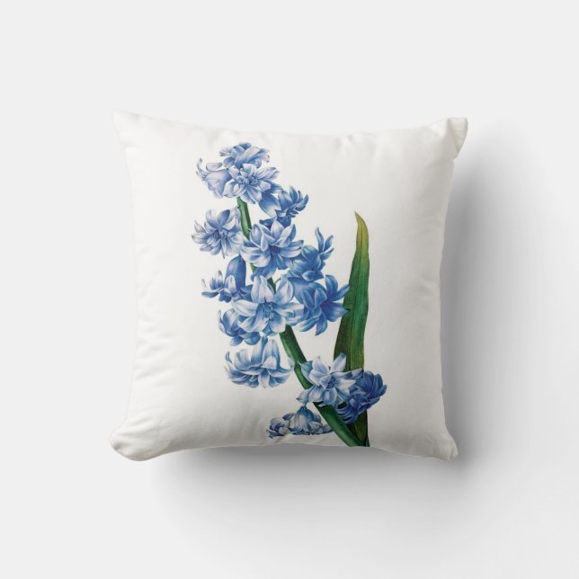 Hyacinde dubbele  bloemenrooster kussen (Voorkant)