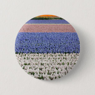 Hyacinetveld Ronde Button 5,7 Cm