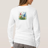 Hyacint bloemen t-shirt (Achterkant)