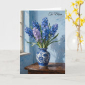 Hyacint Boeket Kaart (Gele Bloem)