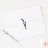  hyacint botanische print ronde sticker (Envelop)