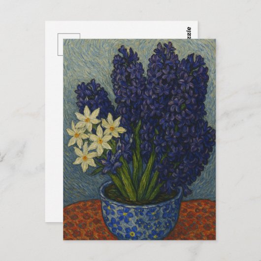 Hyacint Briefkaart (Voorkant / Achterkant)