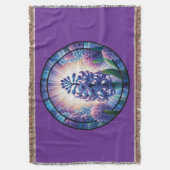 Hyacint Glas in lood Art Deken (Voorkant Verticaal)