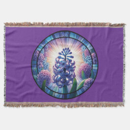 Hyacint Glas in lood Art Deken