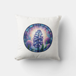 Hyacint Glas in lood Art Kussen