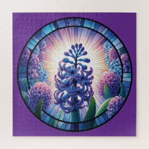 Hyacint Glas in lood Art Legpuzzel