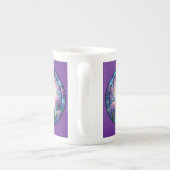 Hyacint Glas in lood Art Porselein Kop (Achterkant)