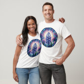 Hyacint Glas-in-lood Kunst T-shirt (Unisex)