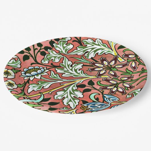 Hyacint - William Morris Design Papieren Bordje (Gekanteld)