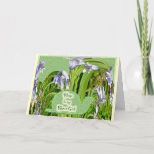 Hyacinten Bloemenmeisje Verzoekkaart