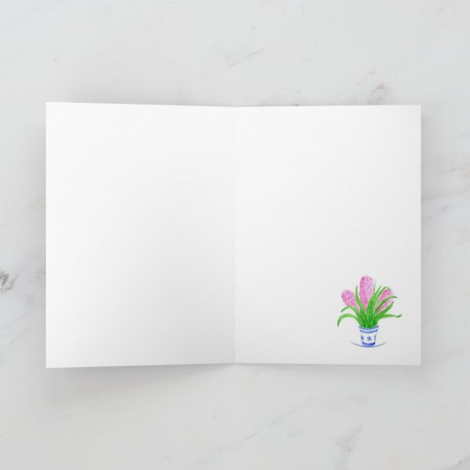 Hyacinten Inspirerend Quote Wenskaart Kaart (Binnen)