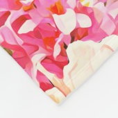 Hyacinth and peonis flowers, seamless pattern. Wat Fleece Deken (Hoek)