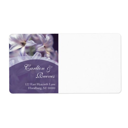 Hyacinth Blooms Shipping Etiket (Voorkant)