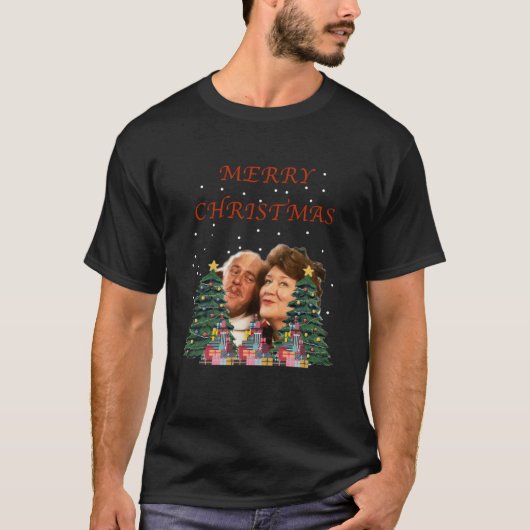 Hyacinth Bucket-kerstpremie T-shirt (Voorkant)