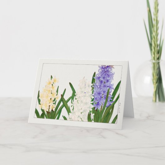 Hyacinth door Tanigami Konan Kaart (Voorkant)