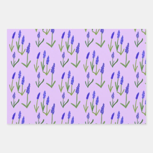 Hyacinth Easter Spring Floral Pattern Bulbs Gift Inpakpapier Vel (Voorkant 3)