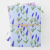 Hyacinth Easter Spring Floral Pattern Bulbs Gift Inpakpapier Vel (In situ)