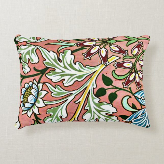 Hyacinth, een William Morris-patroon Accent Kussen (Voorkant)