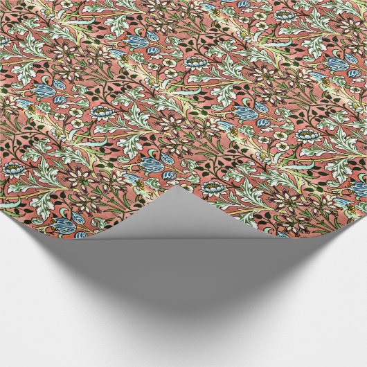 Hyacinth, een William Morris-patroon Cadeaupapier (Hoek)