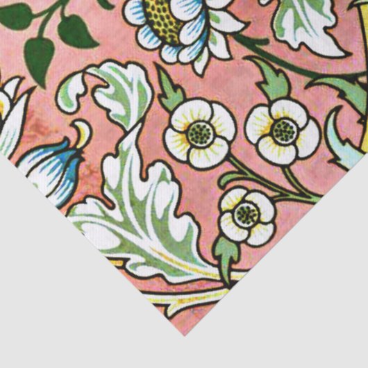 Hyacinth, een William Morris-patroon Tissuepapier (Detail)