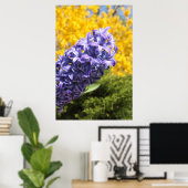 Hyacinth en Forsythia Poster (Thuiskantoor)