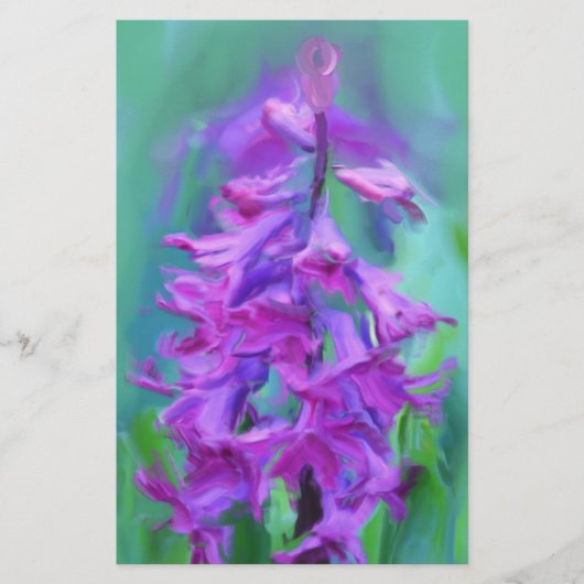 Hyacinth Flower Briefpapier (Voorkant)
