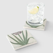 Hyacinth Flower (door Johann Michael Seligmann) Stenen Onderzetter (Zijkant)