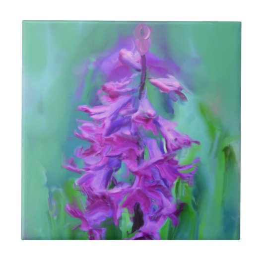 Hyacinth Flower Tegeltje (Voorkant)