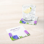 Hyacinth Flowers Paars Blue Pink Happy Norooz Kartonnen Onderzetters (Insitu)