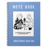 Hyacinth House Plant Pun Cartoon Notitieboek (Voorkant)