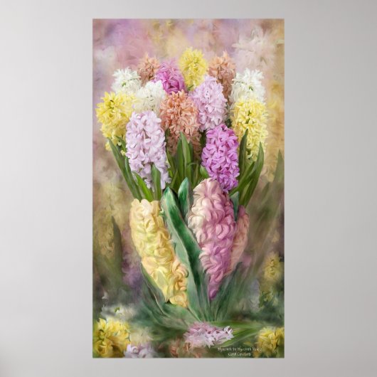 Hyacinth in Hyacinth Vase 2 fijn Poster/Afdruk Poster (Voorkant)